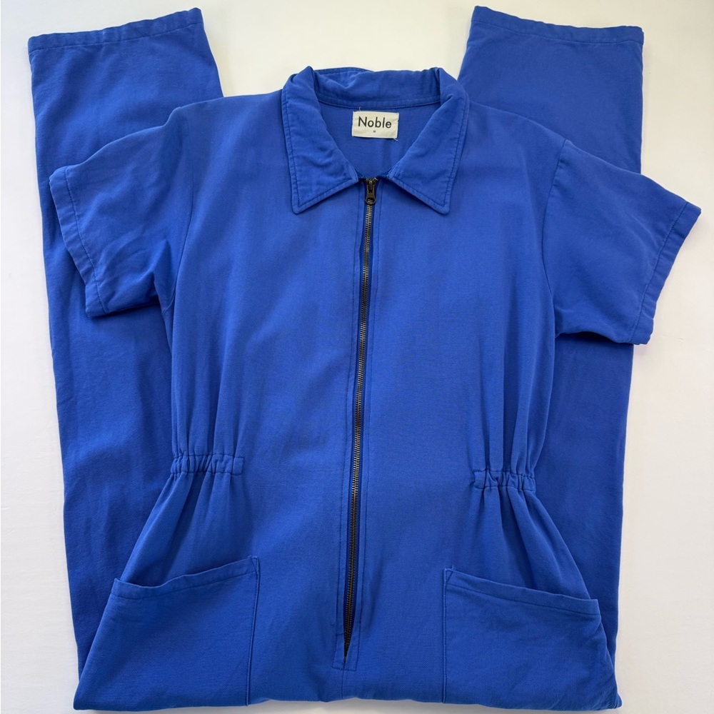 Noble Blue Utility Jumpsuit - Picture 16 of 16